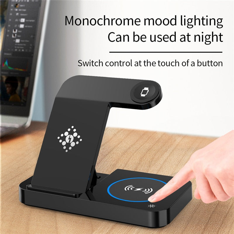 100W 4 in 1 Foldable Wireless Charging Station For iPhone 14 13Pro