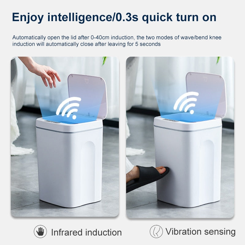 Automatic Bathroom Sensor Trash | Trash Automatic Sensor Kitchen -