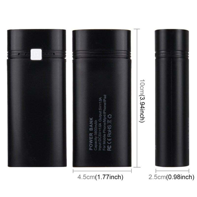 18650 Power Bank Cases 2X 18650 Battery Holder Storage 2 Slot
