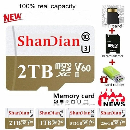 2023 NEW high speed 2TB 256GB card+ USB drive Micro SD Micro SDHC