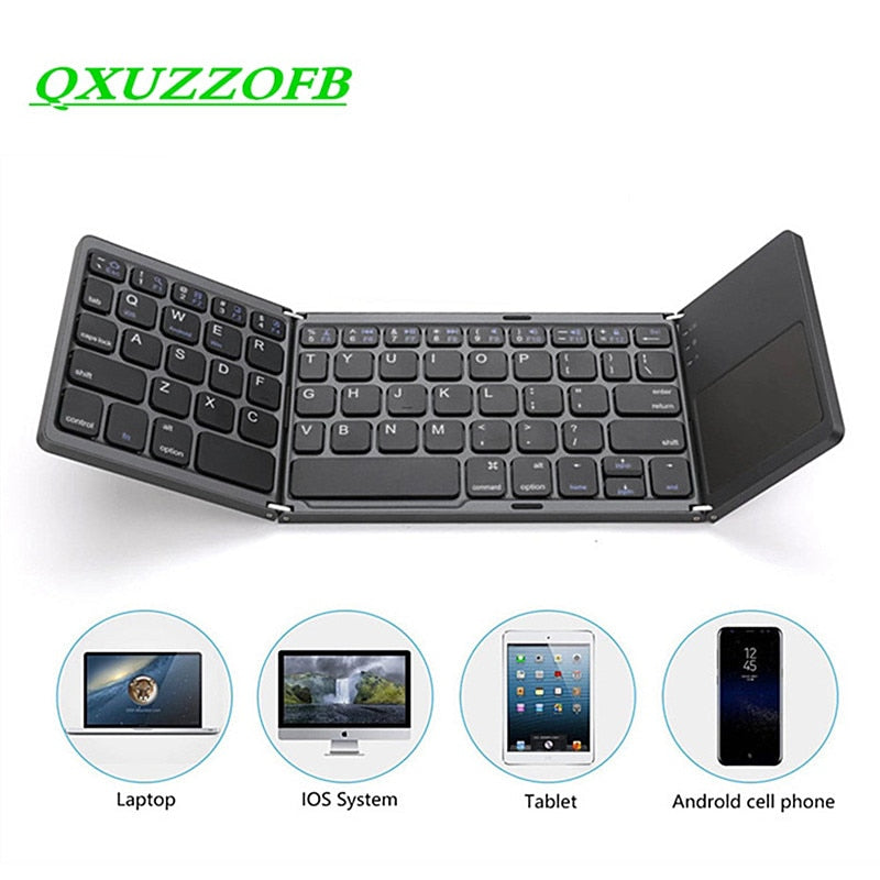 Folding Bluetooth Keyboard Touchpad | Folding Keyboard Mobile Phone -