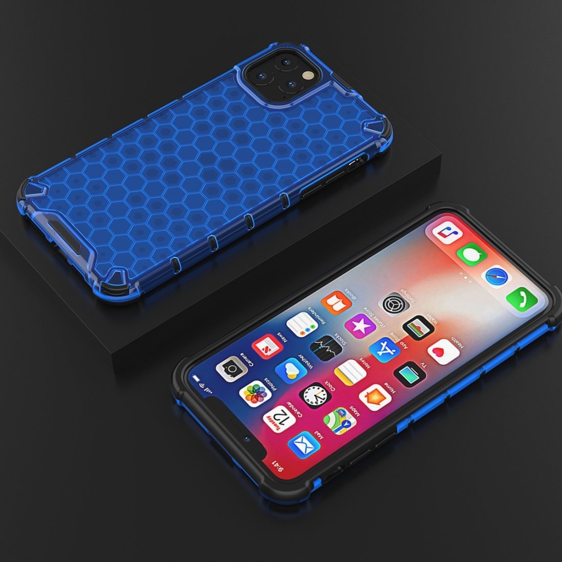 AMZER Honeycomb SlimGrip Hybrid Bumper Case for