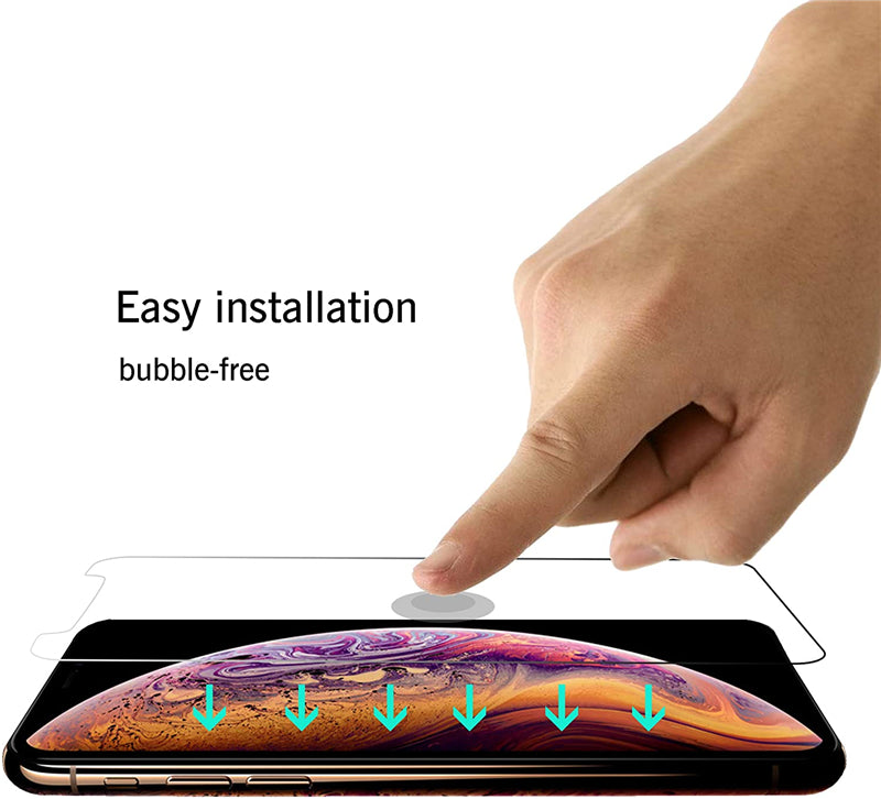 3PCS Glasses Screen Protector Case for IPhone 12 11 13 Pro Max XS XR X
