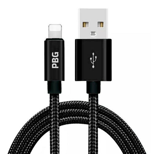 PBG XL 10FT Charger Compatible for Iphone Cable's Nylon Woven