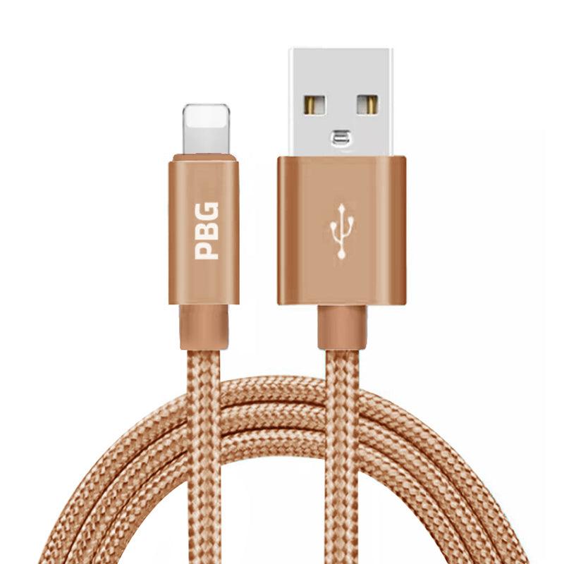 PBG XL 10FT Charger Compatible for Iphone Cable's Nylon Woven