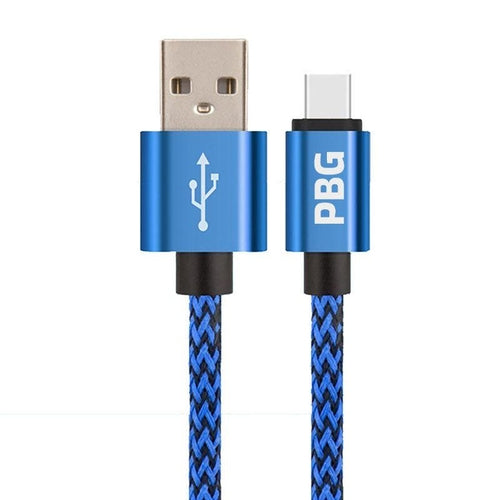 PBG 10FT XL Charger Compatible for Iphone Cable Nylon Woven Zebra