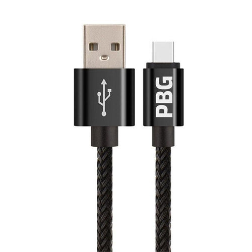 PBG 10FT XL Charger Compatible for Iphone Cable Nylon Woven Zebra