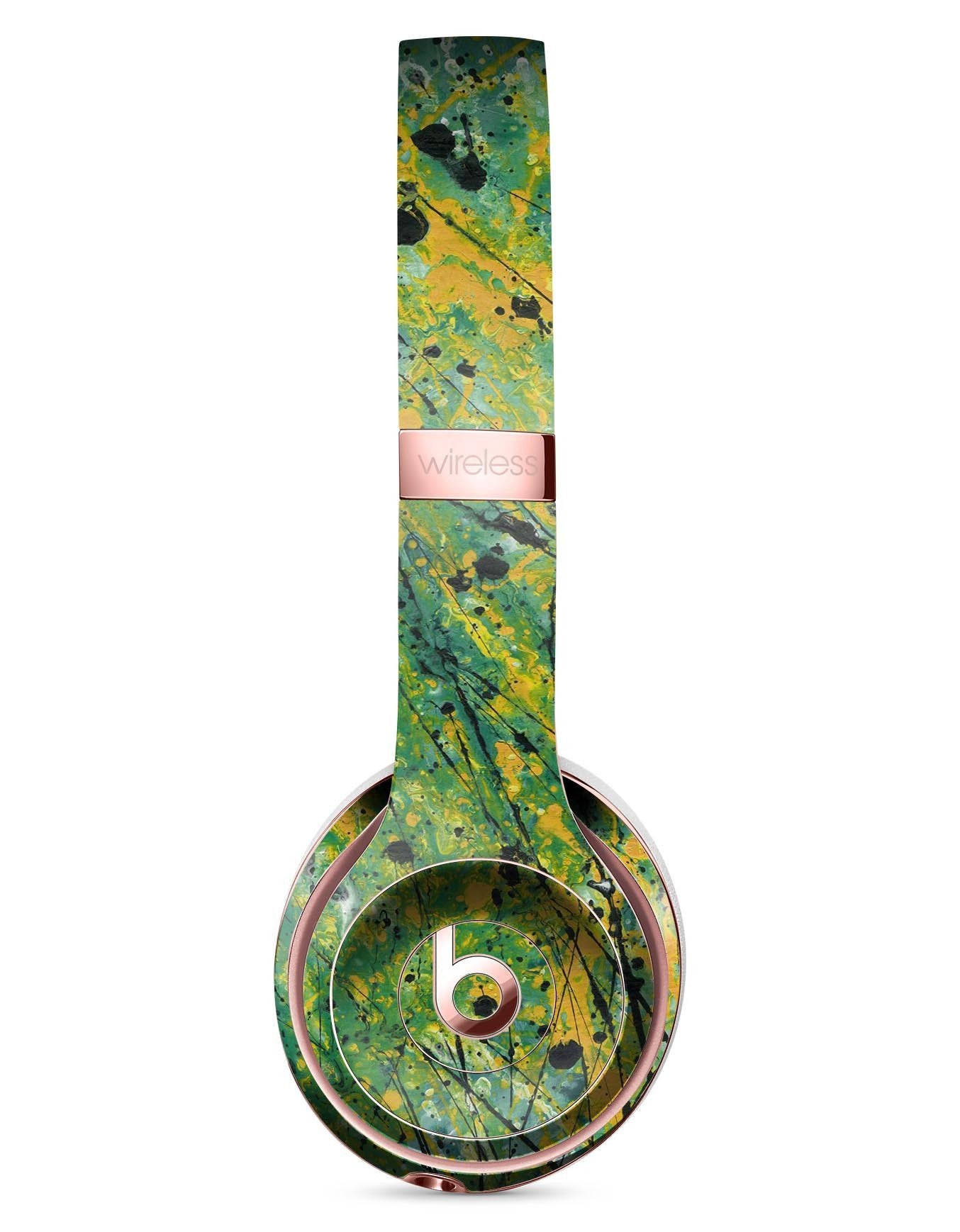 Abstract Wet Paint Green Lines Full-Body Skin Kit for the Beats by Dre