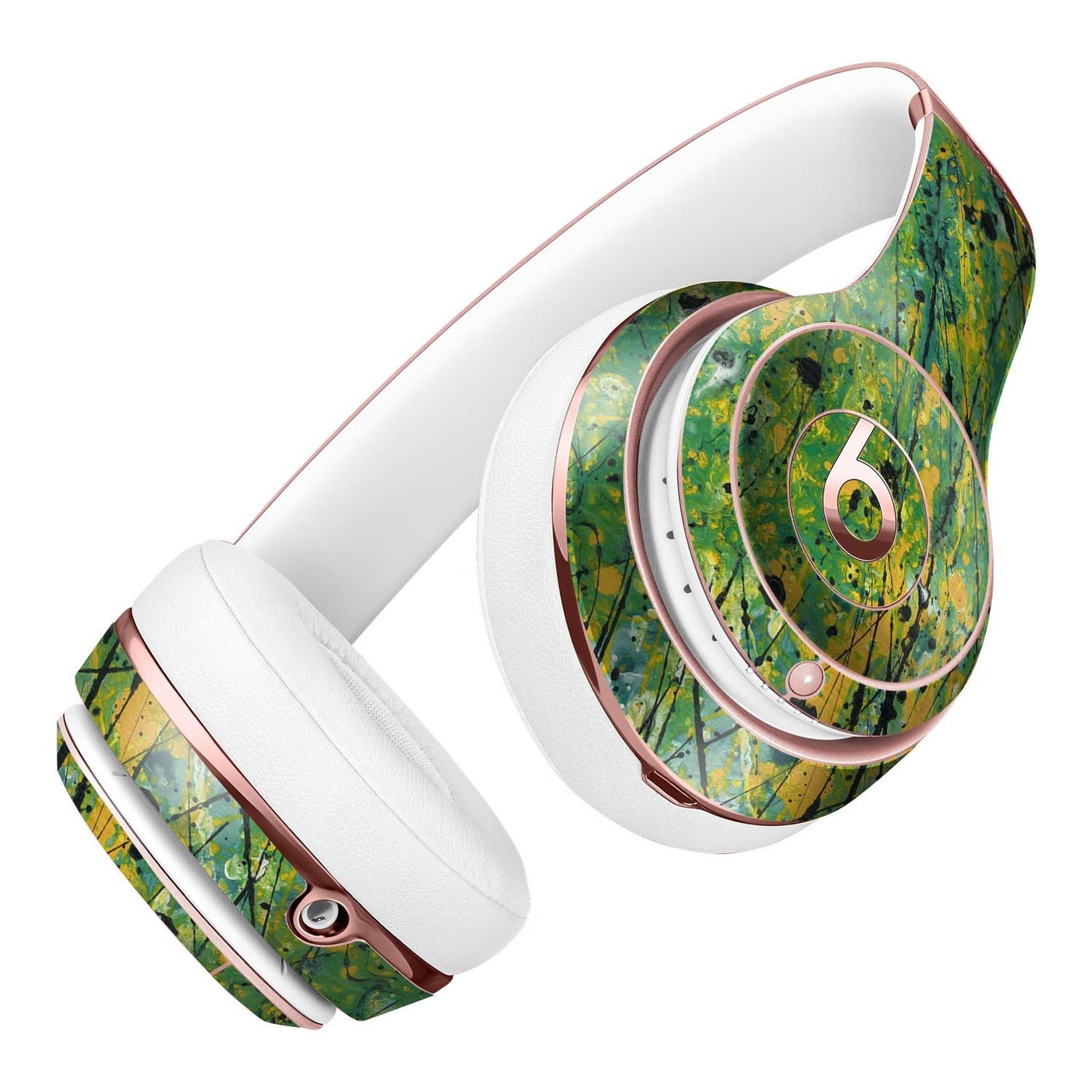 Abstract Wet Paint Green Lines Full-Body Skin Kit for the Beats by Dre