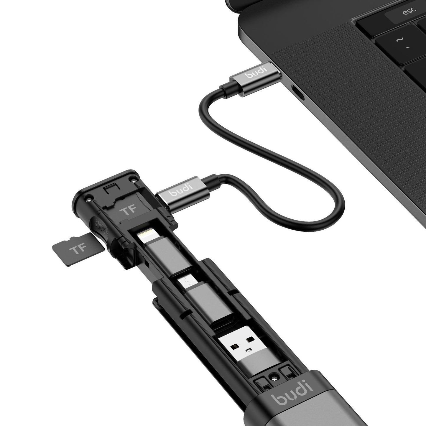Budi Multi Function Smart Adapter 9 In 1 Multi-function Data Wire Rod