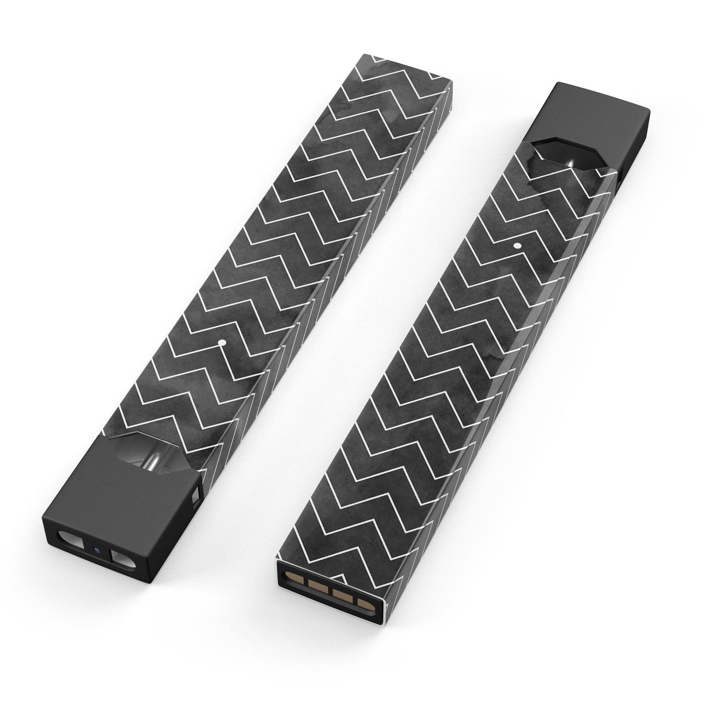 Black Watercolor with White Chevron - Premium Decal Protective