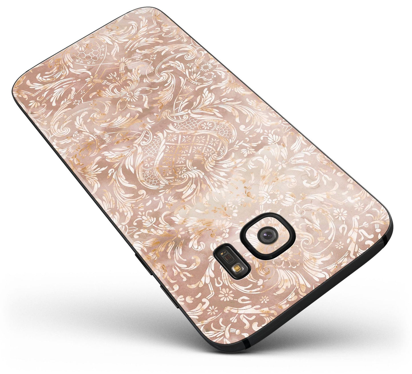 Brown Damask v2 Watercolor Pattern - Full Body Skin-Kit for the