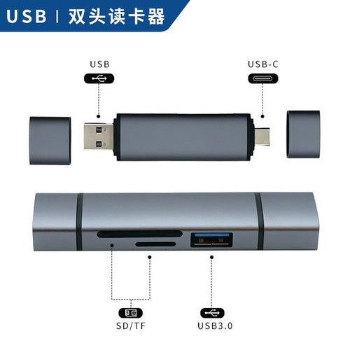 Card Reader Type C USB3.0 to SD Micro SD TF Memory Card Device Smart