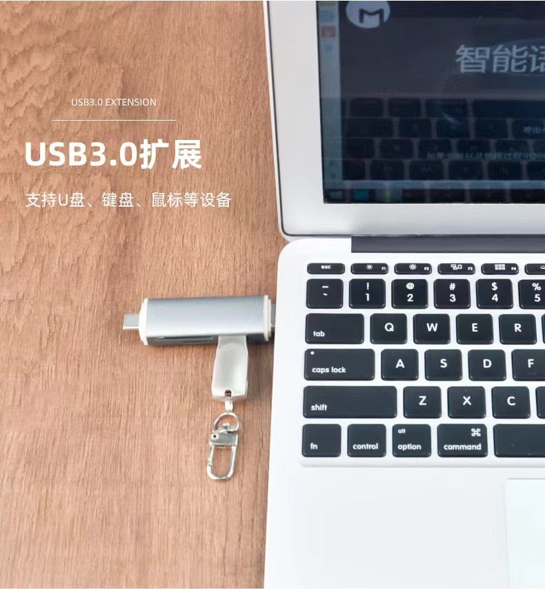 Card Reader Type C USB3.0 to SD Micro SD TF Memory Card Device Smart