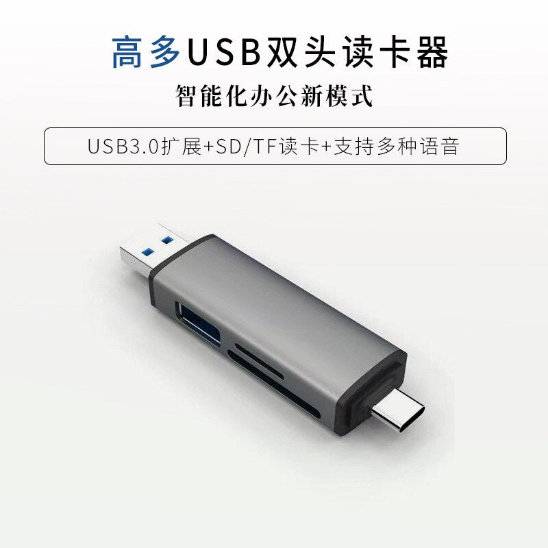 Card Reader Type C USB3.0 to SD Micro SD TF Memory Card Device Smart