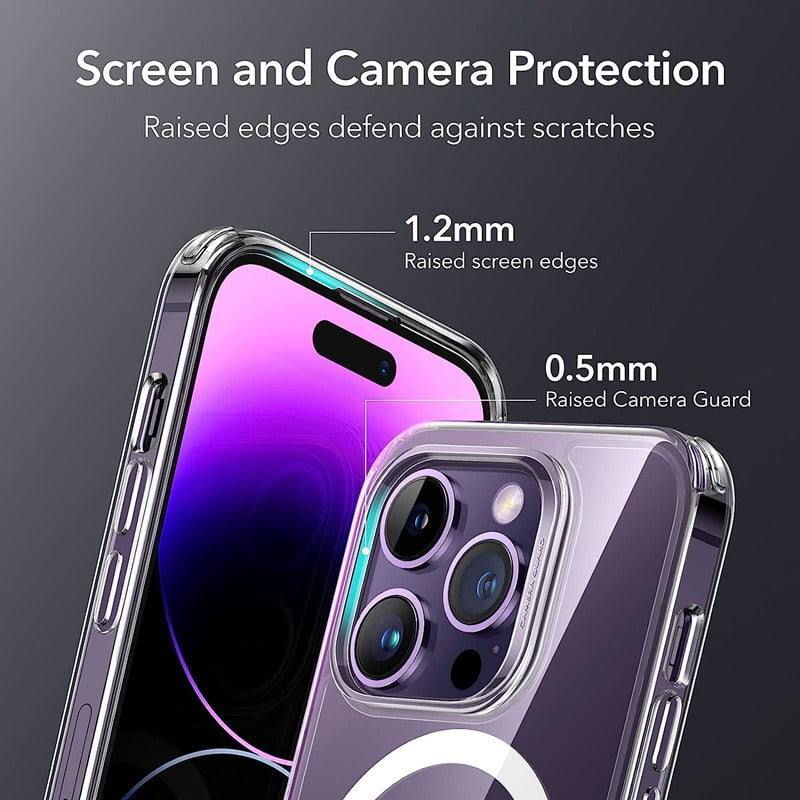 Clear Original Case For Magsafe For Iphone 15 14 13 12 11 Pro Xs Max