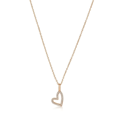 Gold Eternal Heart Necklace