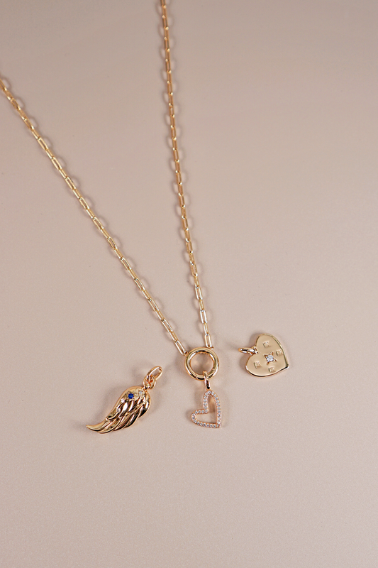 Gold Starry Heart Pendant