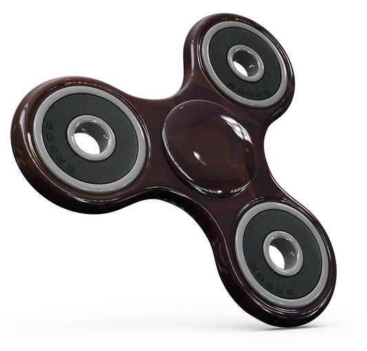 Dark Copper Abstract Geometric Shapes Full-Body Fidget Spinner