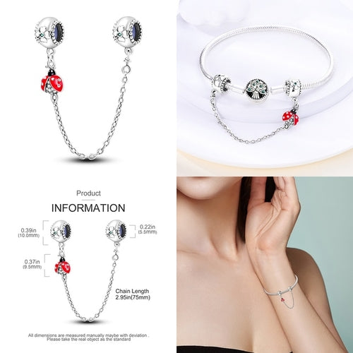 Fit Original Pandora Bracelet Beads Charms Luminous 925 Silver Charm