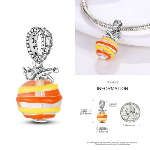 Fit Original Pandora Bracelet Beads Charms Luminous 925 Silver Charm