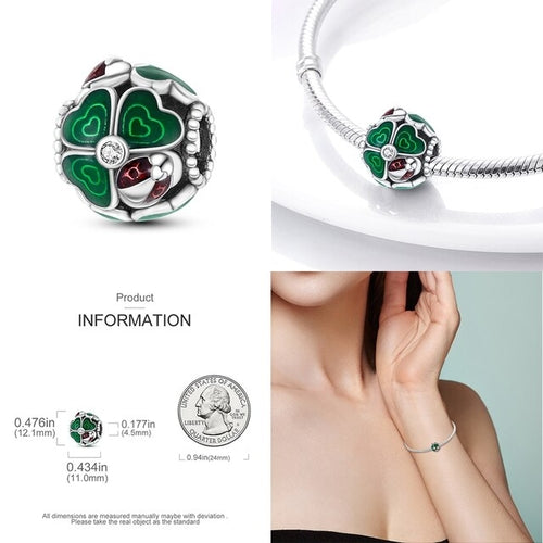 Fit Original Pandora Bracelet Beads Charms Luminous 925 Silver Charm