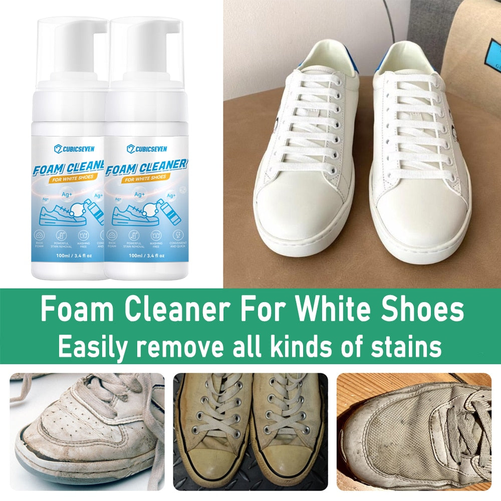 Foam Cleaner For White Shoes Whiten Cleaning Stain Dirt Remove Yellow