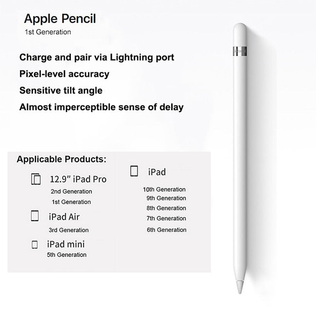 For Apple Pencil 1st Generation Stylus Pen Ios Tablet Touch Pen With
