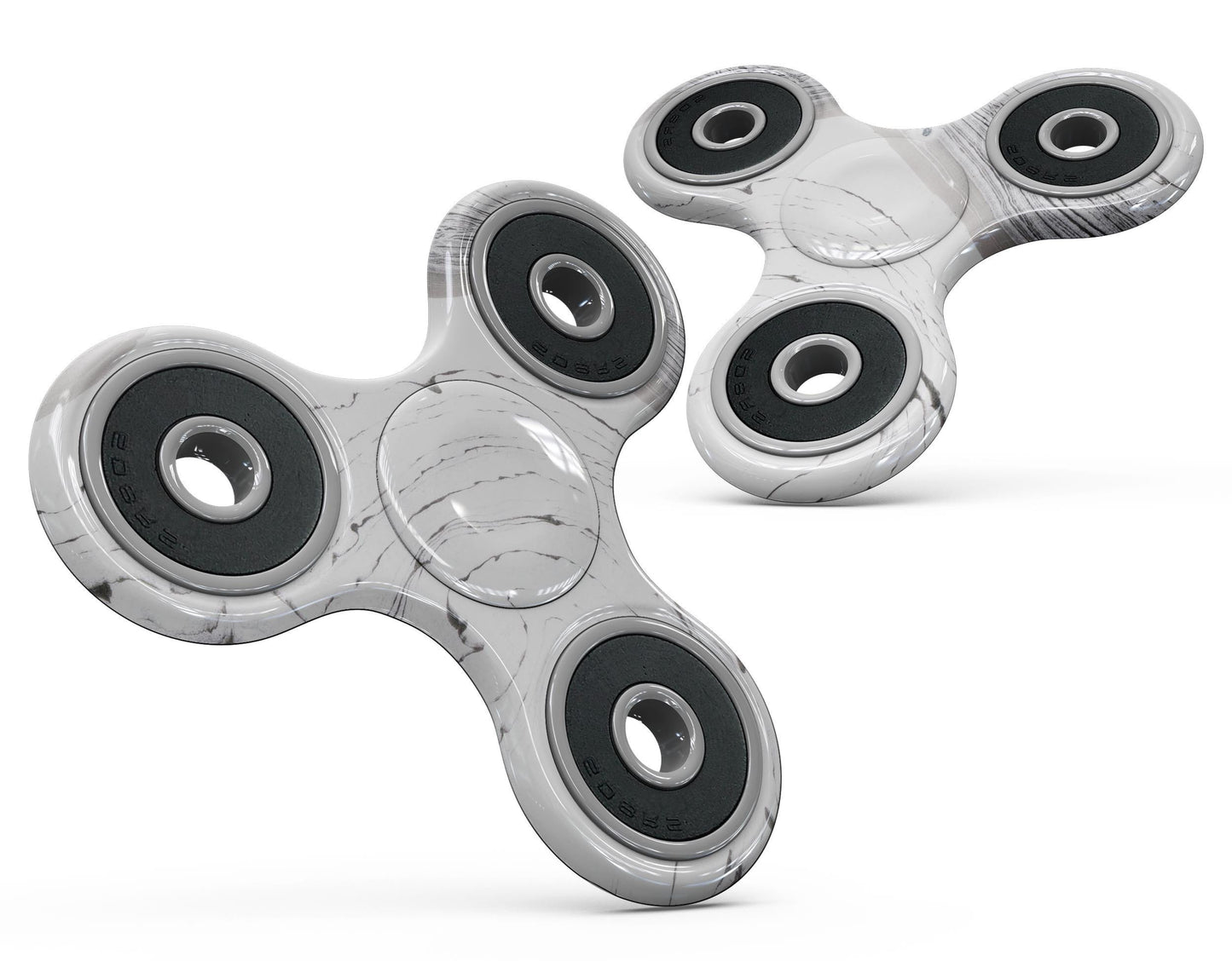 Gray 47 Textured Marble Full-Body Fidget Spinner Skin-Kit