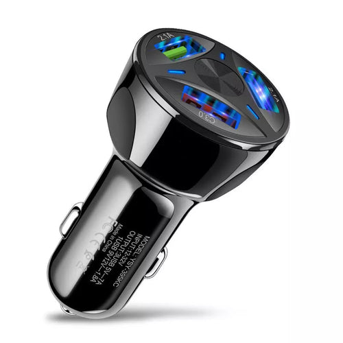 PBG 3 Port USB Fast LED Car Charger For Devices