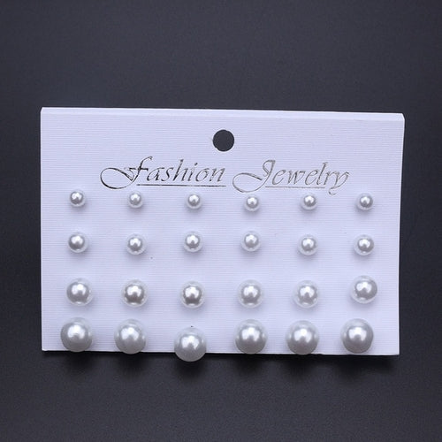 Pearl Jewelry Stud Earrings | Earrings Women White Pearl | Pearl Studs