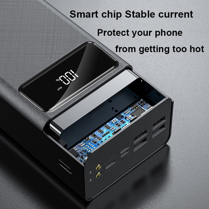 80000mah Power Bank Large Capacity Portable | External Battery