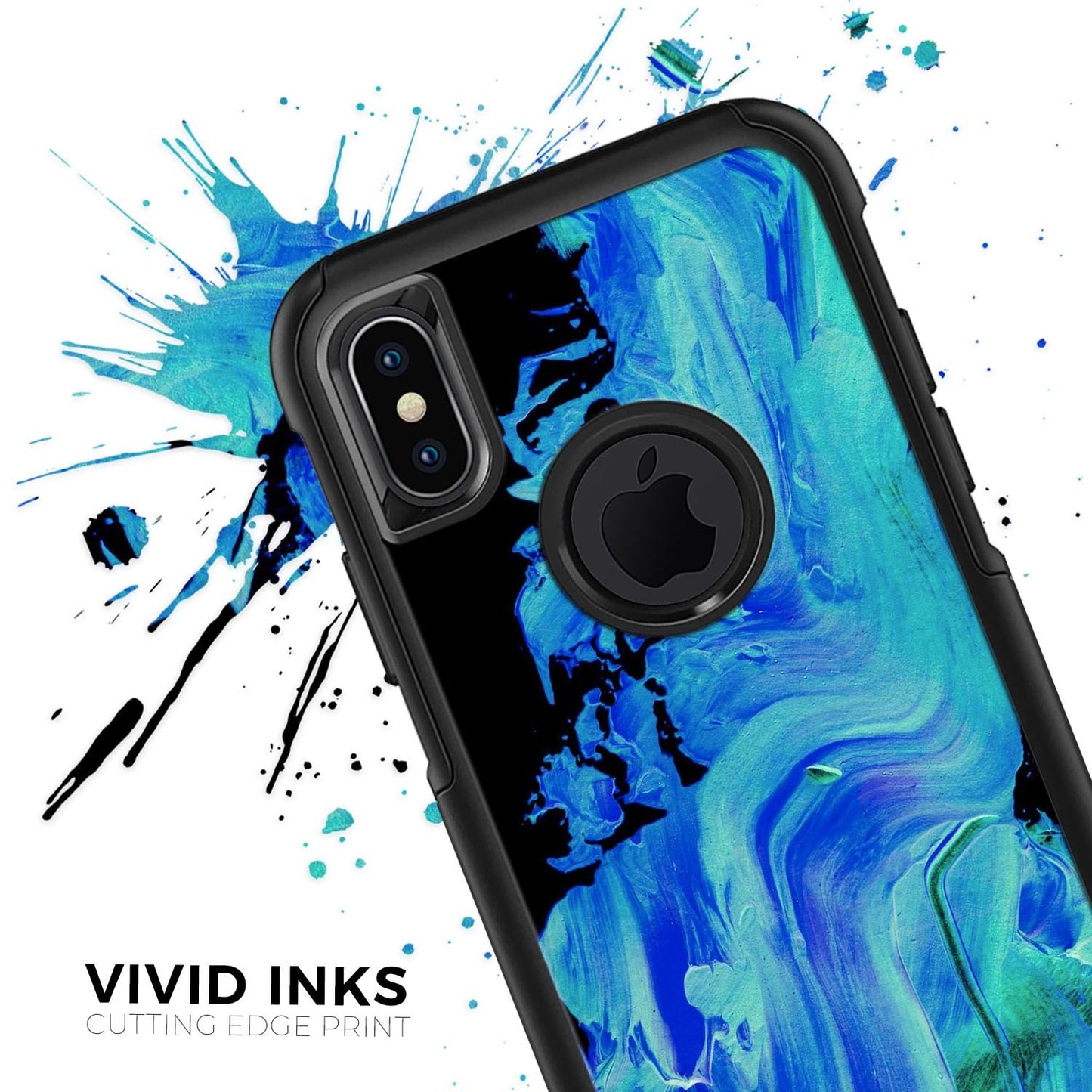 Liquid Abstract Paint V46 - Skin Kit for the iPhone OtterBox Cases
