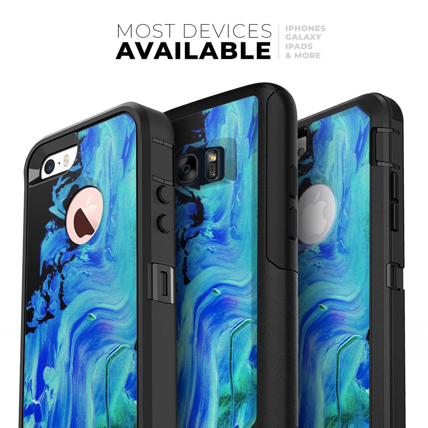 Liquid Abstract Paint V46 - Skin Kit for the iPhone OtterBox Cases