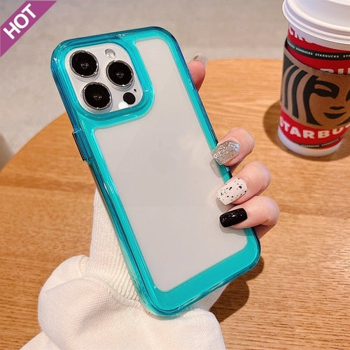 Luxury Transparent Shockproof Armor Case for iPhone 14 13 12 Mini 11