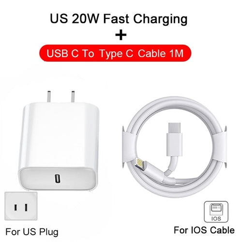 Original 20w Pd Fast Charger For Iphone 11 13 12 14 Pro Max Magnetic