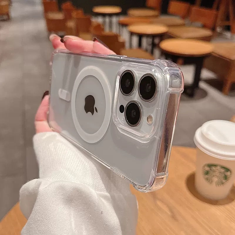 Original Transparent Magnetic For Magsafe Wireless Charge Case For