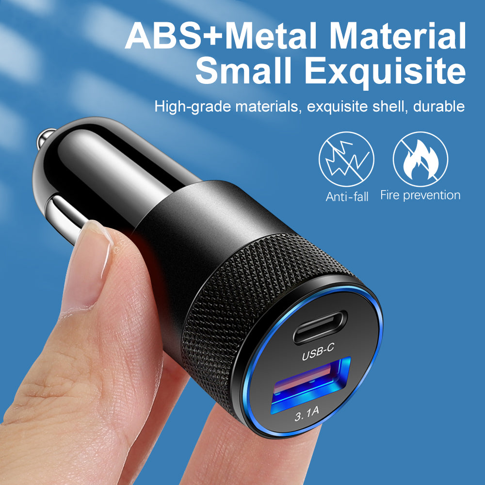 Pd Car Charger 70w Car Phone Charger Usb Type C Fast Charging In Car