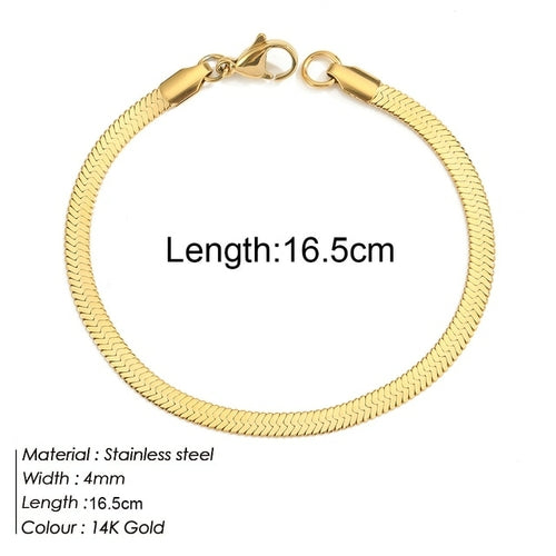 Personalized Bracelet Diy Name Initial Letter Pendant Gold Color