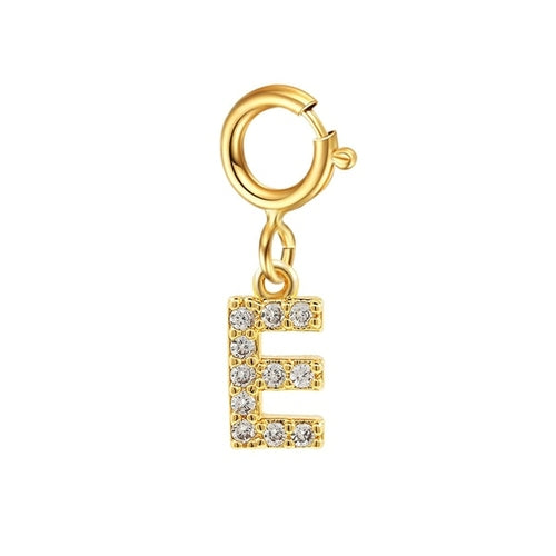 Personalized Bracelet Diy Name Initial Letter Pendant Gold Color