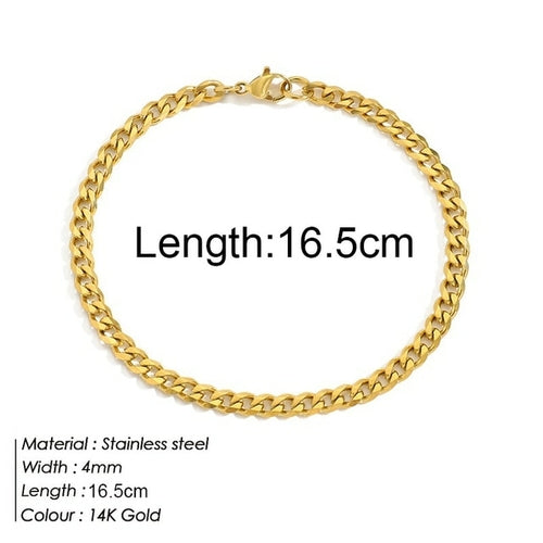Personalized Bracelet Diy Name Initial Letter Pendant Gold Color