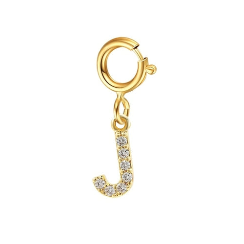 Personalized Bracelet Diy Name Initial Letter Pendant Gold Color