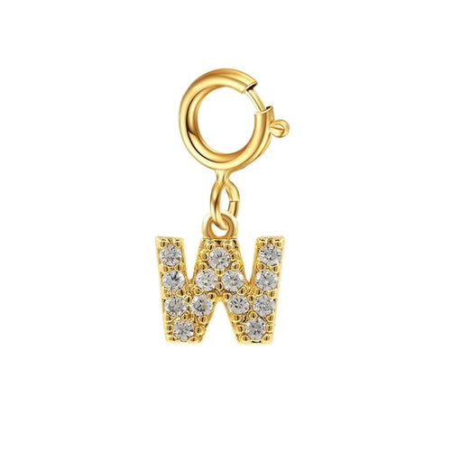 Personalized Bracelet Diy Name Initial Letter Pendant Gold Color