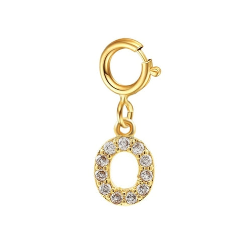 Personalized Bracelet Diy Name Initial Letter Pendant Gold Color