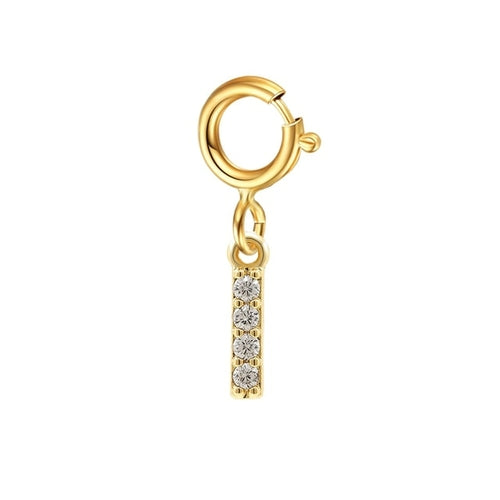 Personalized Bracelet Diy Name Initial Letter Pendant Gold Color