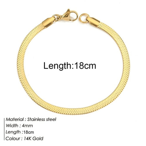 Personalized Bracelet Diy Name Initial Letter Pendant Gold Color