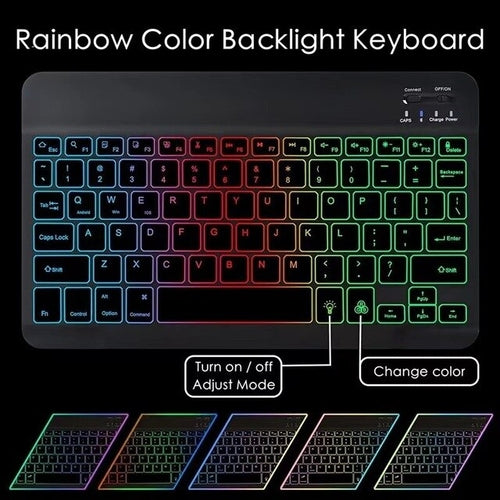 Rechargeable Wireless Bluetooth Keyboard And Mouse Combo For Ipad 9 /
