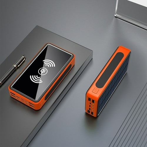 Solar Power Bank 80000mah Wireless External Battery Portable Powerbank