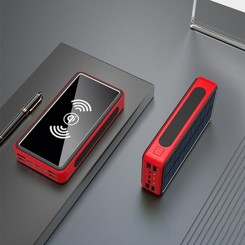 Solar Power Bank 80000mah Wireless External Battery Portable Powerbank