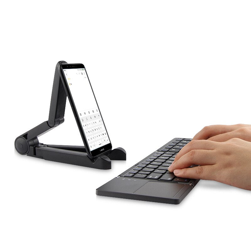 Three Folded Wireless Bluetooth Keyboard For Huawei P10 P9 P8 P7 P6
